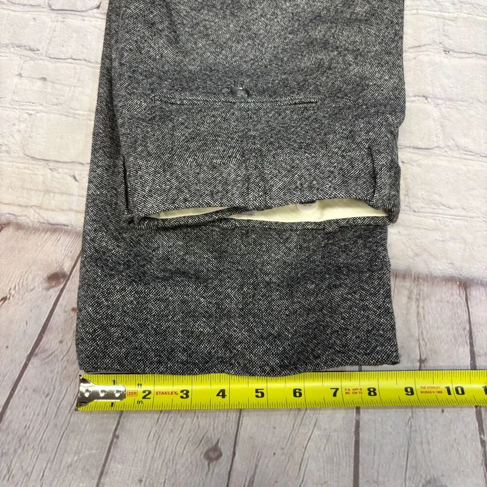 O'Connell's Men Wool Dress Pants Size 32x29 Made in USA Gray D119 -25